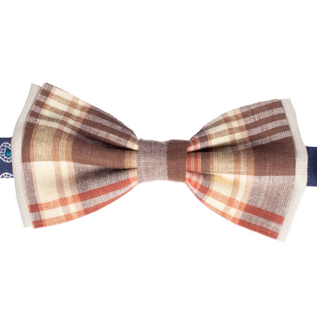 Papillon Uomo di Cotone a Quadri Fantasia Multicolor Made in Italy Graffeo Cravatte