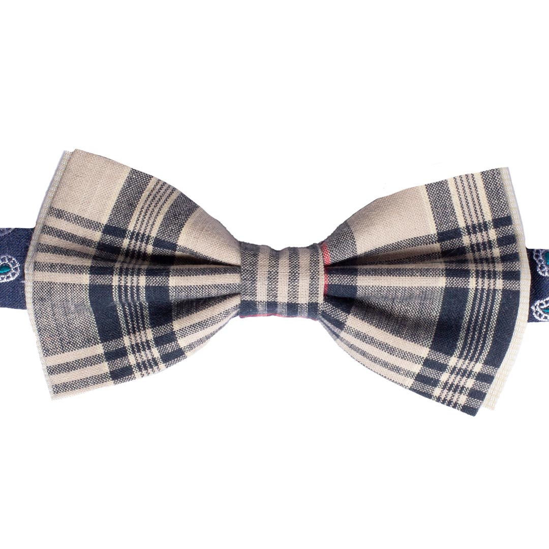 Papillon Uomo di Cotone a Quadri Fantasia Multicolor Made in Italy Graffeo Cravatte