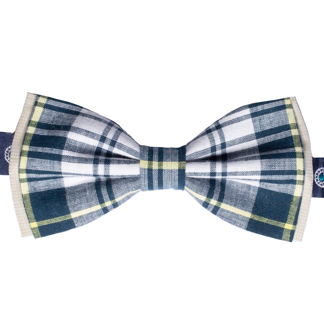 Papillon Uomo di Cotone a Quadri Fantasia Multicolor Made in Italy Graffeo Cravatte