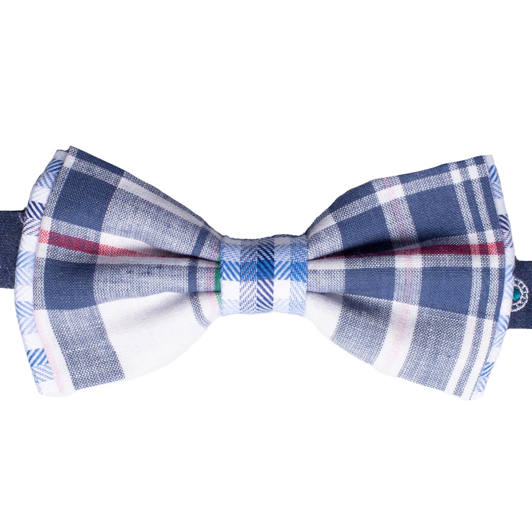 Papillon Uomo di Cotone a Quadri Fantasia Multicolor Made in Italy graffeo cravatte