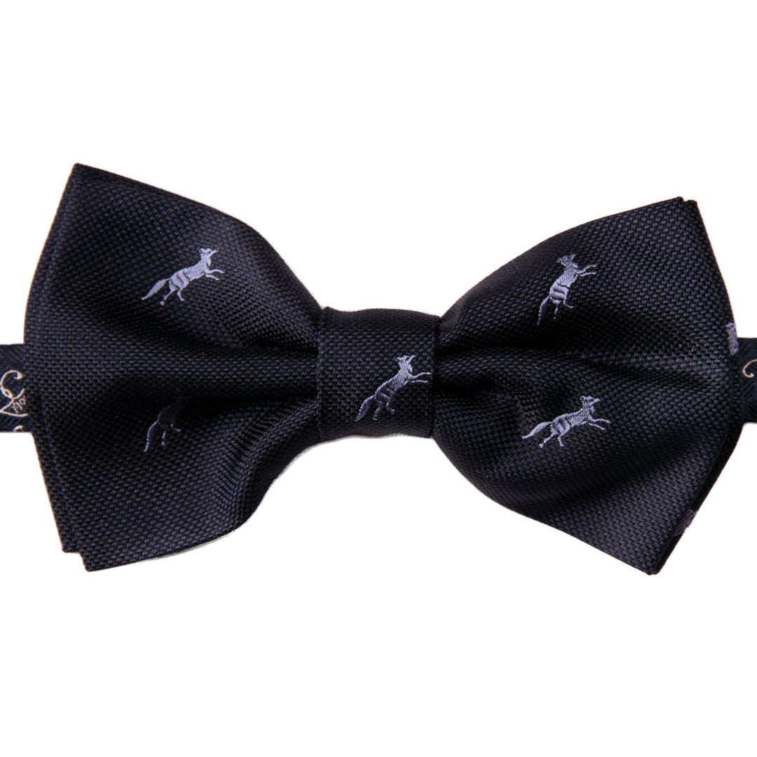 Papillon Uomo di Seta Blu Fantasia con Animali Made in Italy Graffeo Cravatte