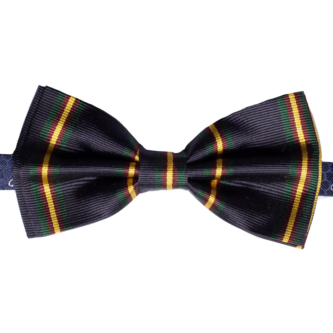 Papillon Uomo di Seta Blu a Righe Multicolor Made in Italy Graffeo Cravatte