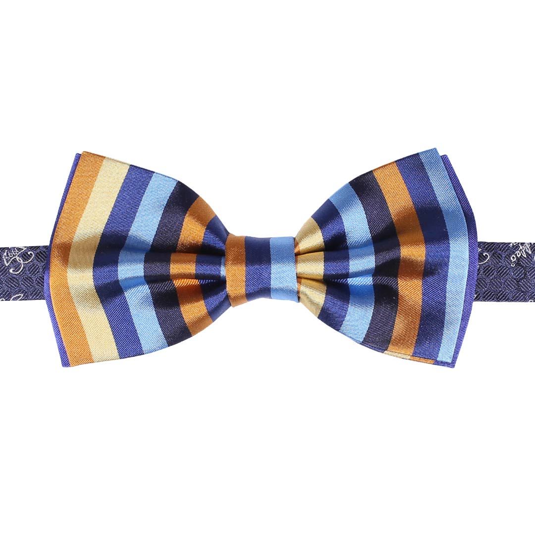 Papillon Uomo di Seta a Righe Multicolor Made in Italy Graffeo Cravatte