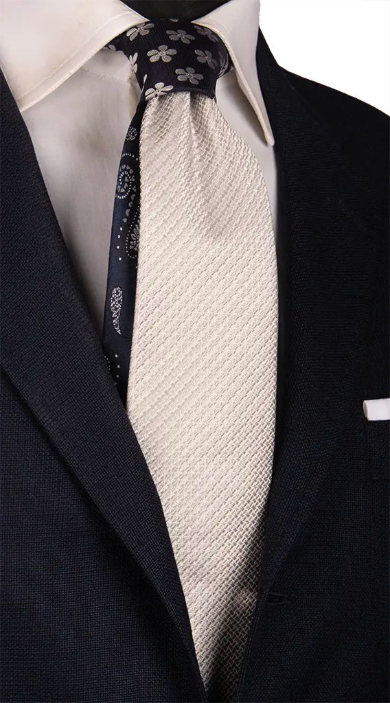Cravattone Plastron Remo Sartori Grigio Argento Brillante – Preannodato, Made In Italy, Ideale Per Sposo E Cerimonie