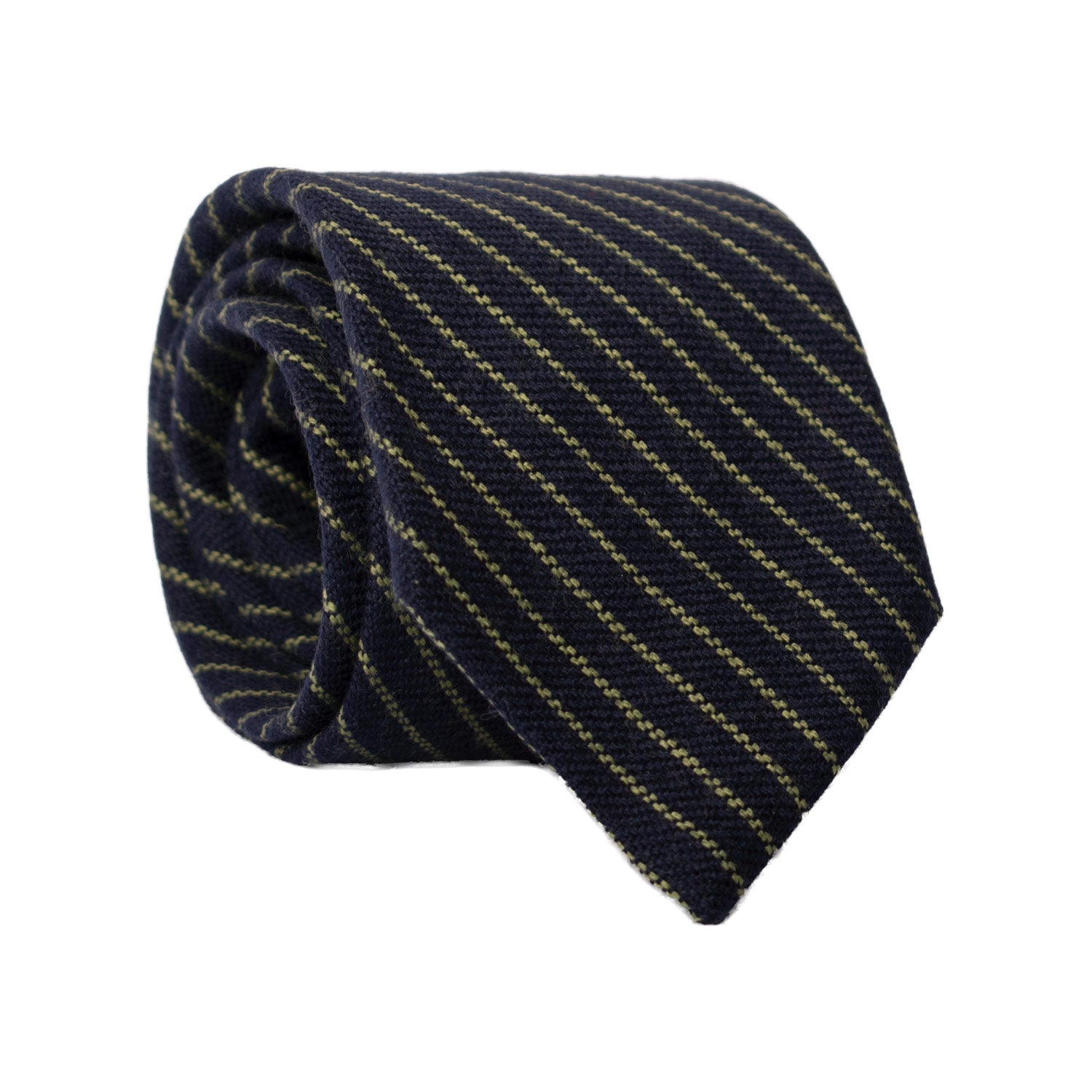 Cravatta Regimental in Lana Cashmere Blu con Righe Verdi L1078
Graffeo Cravatte Made in Italy Rotolo