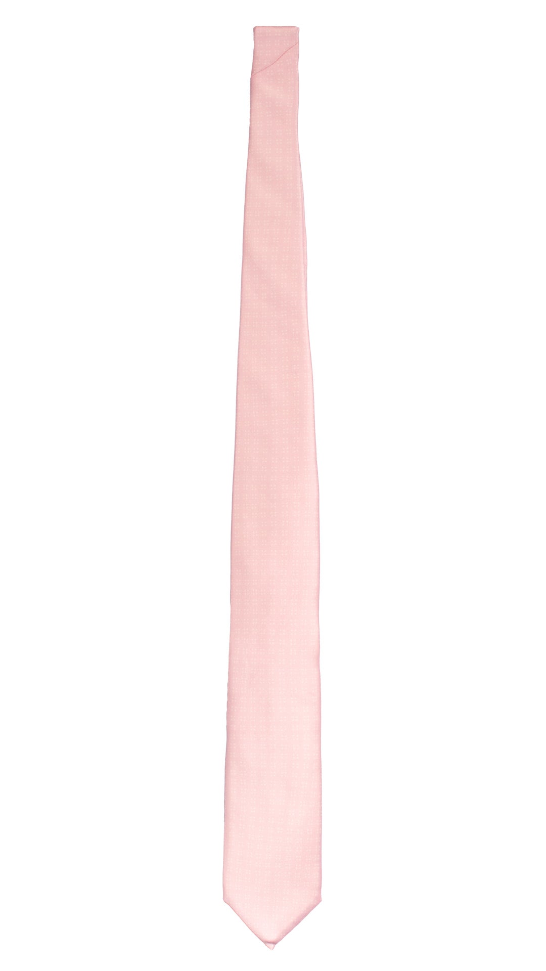 Cravatta Stampa di Seta Rosa Fantasia Bianco 7578 Made in Italy Graffeo Cravatte Intera