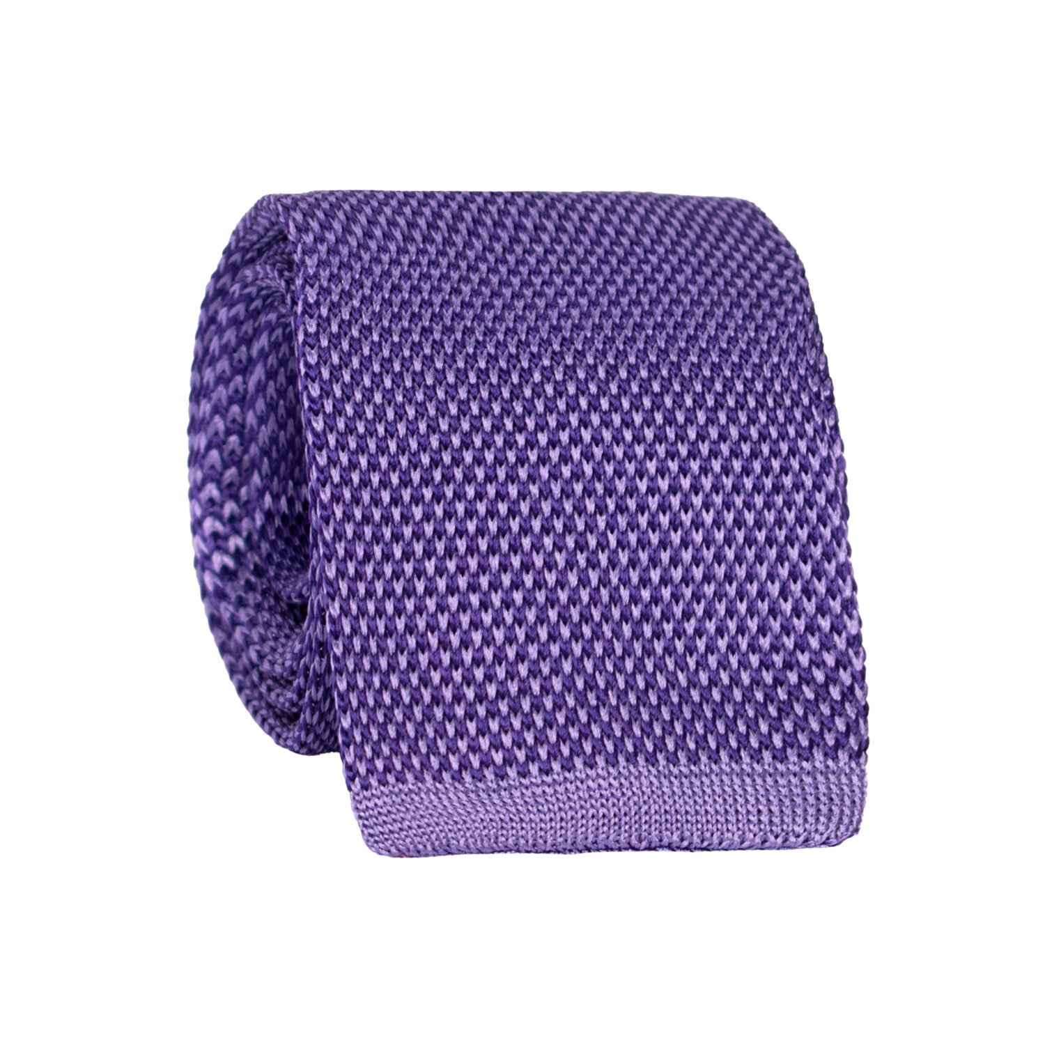 Cravatta Tricot in Maglia di Seta Viola Lavanda Fantasia TRI851 Graffeo Cravatte Made in Italy Rotolo