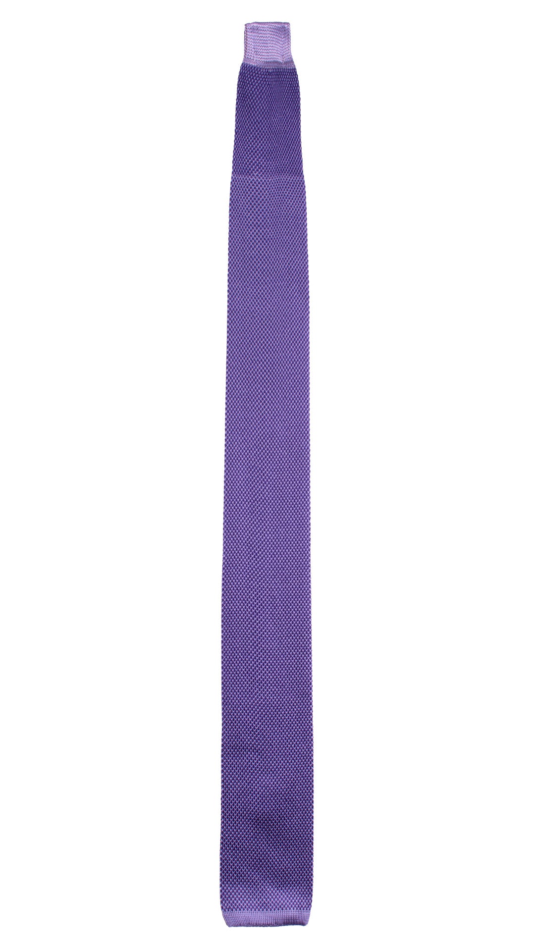 Cravatta Tricot in Maglia di Seta Viola Lavanda Fantasia TRI851 Graffeo Cravatte Made in Italy Intera