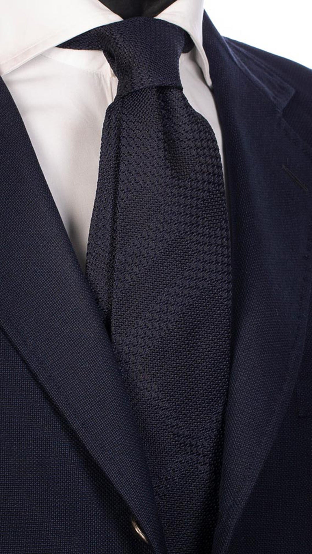 Cravatta da Cerimonia di Seta Blu Fantasia Blu Tono Su Tono CY3990 made in Italy Graffeo Cravatte