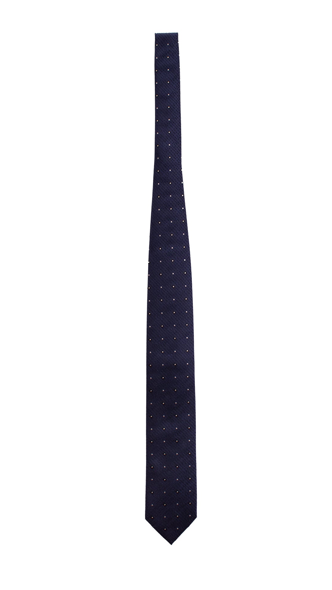 Cravatta da Cerimonia di Seta Bluette Fantasia Blu Bianca Cangiante CY2541 Intera