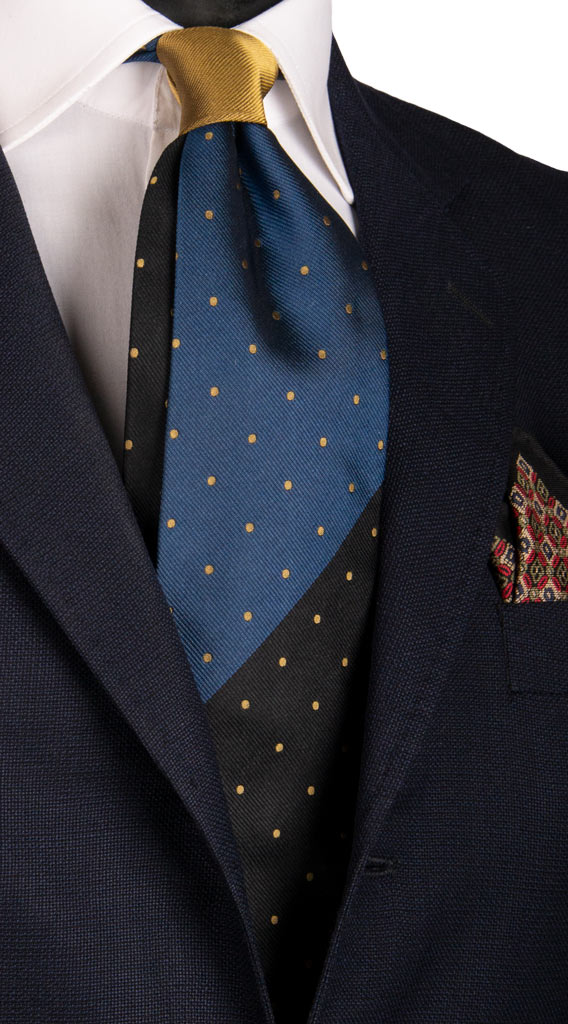 Cravatta Vintage Regimental di Seta a Righe Multicolor Made in Italy Graffeo Cravatte