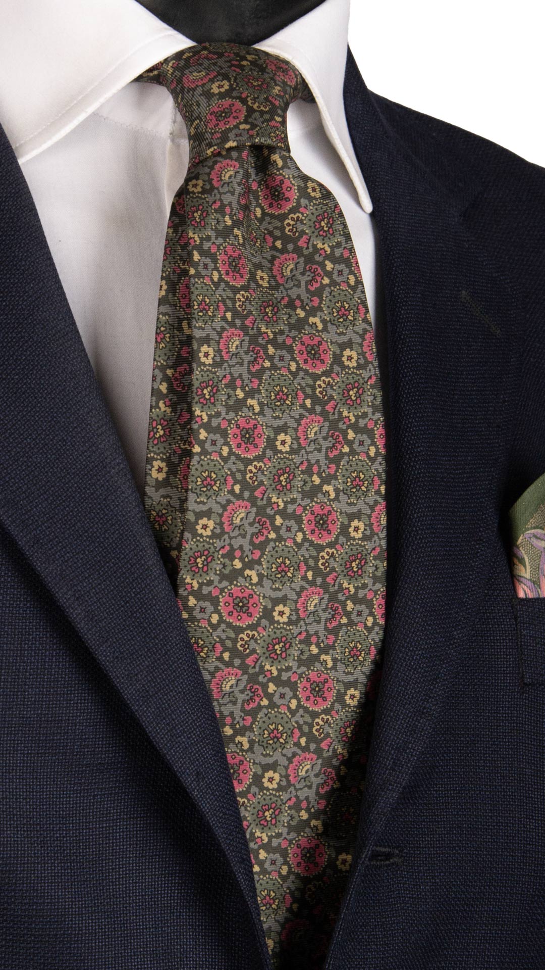 Cravate Vintage Fabio Ferretti En Soie 100% - Made In Italy - Occasion De Qualité