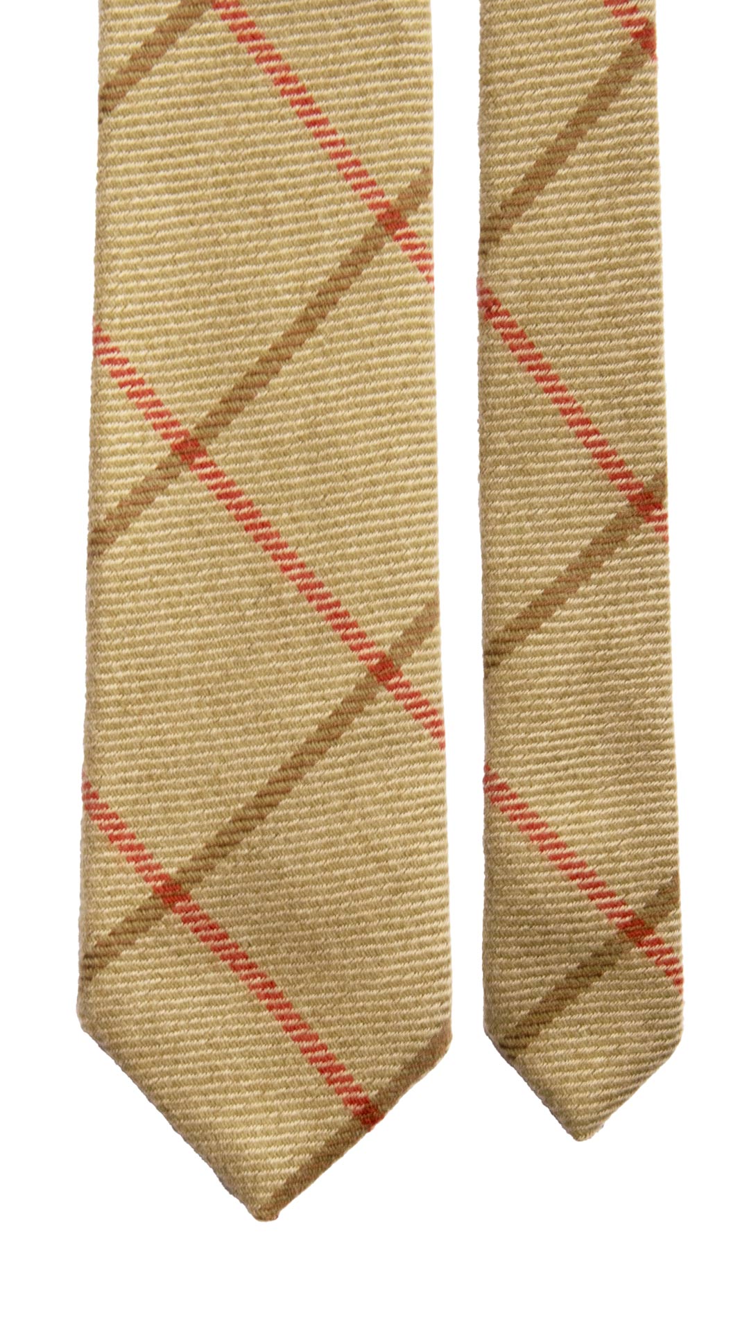 LORENZO CANA Cravatta In Seta Jacquard Di Lusso - Tessuto Italiano, Fatta A Mano, Modello Righe Gialle 84007 - 100% Seta, Lunghezza 150 Cm