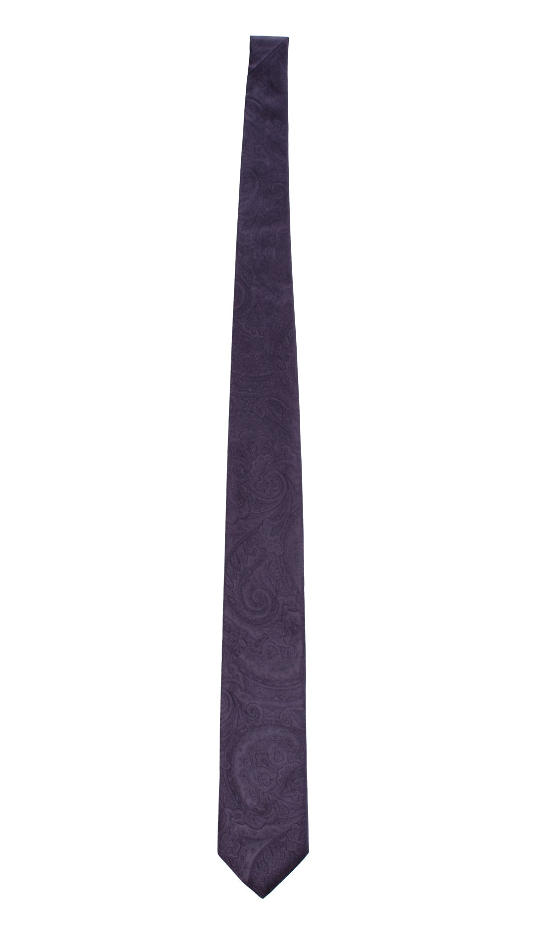 Cravatta da Cerimonia di Seta Blu Paisley Tono su Tono CY6564 Pala