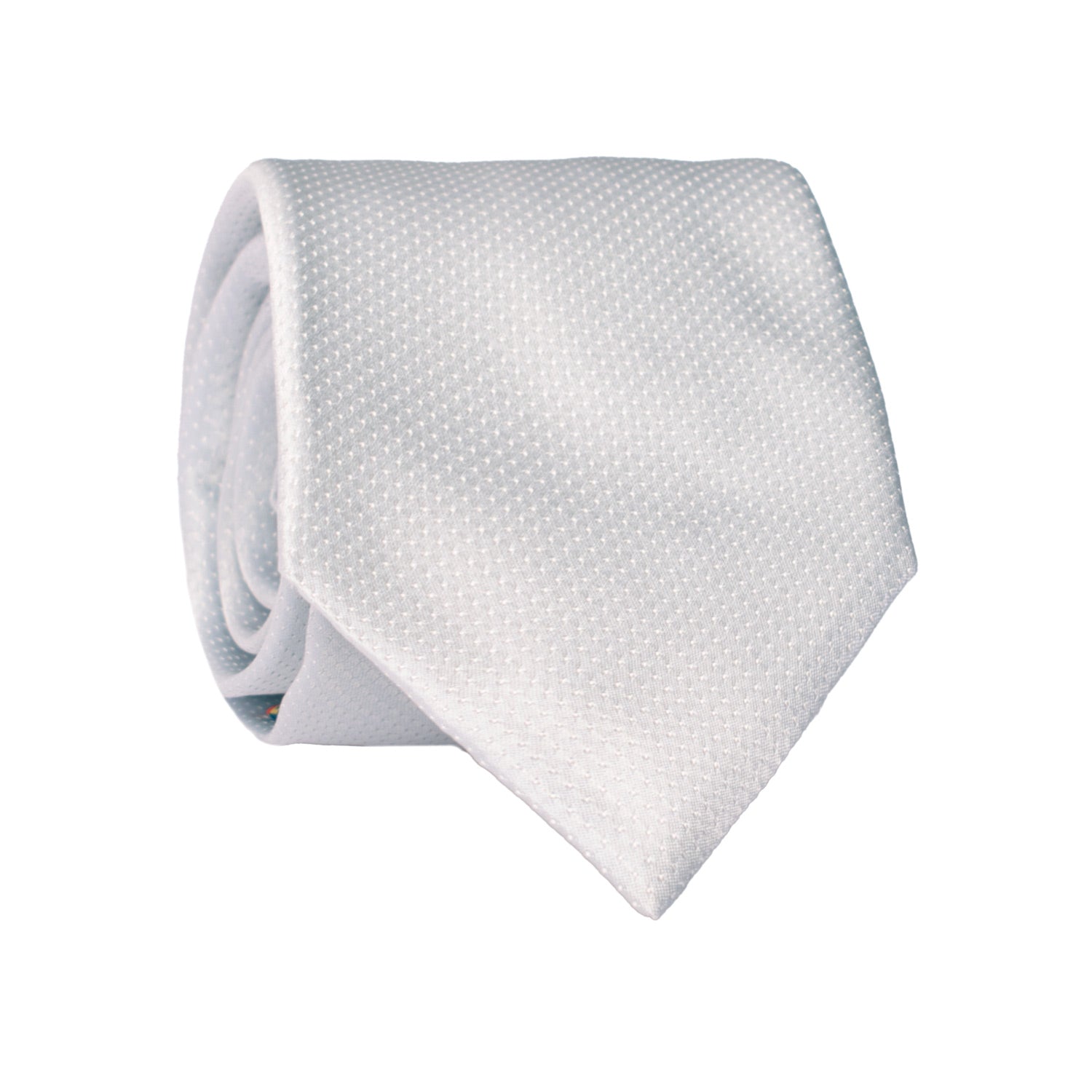 Cravatta da Cerimonia di Seta Grigio Perla CY7457 Made in Italy Graffeo Cravatte Rotolo
