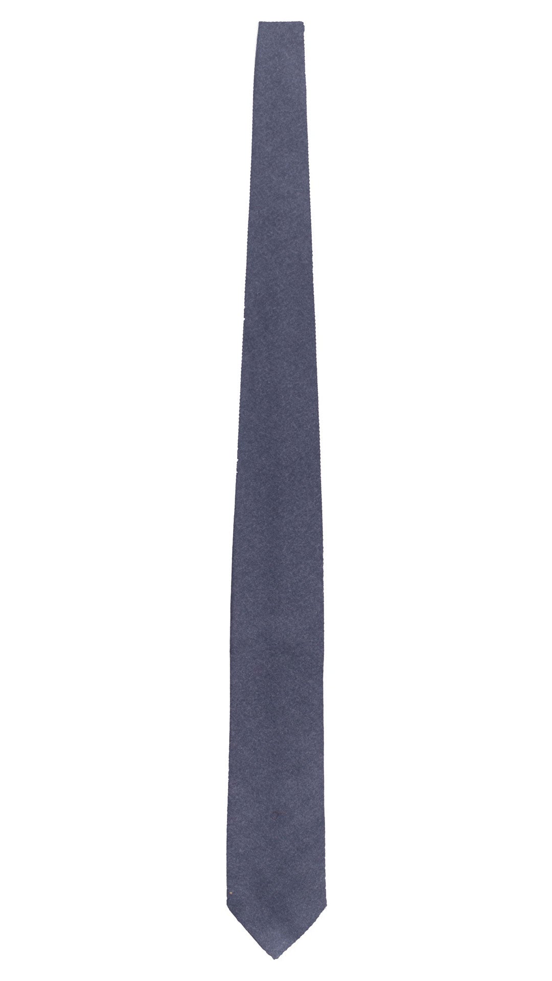 Cravatta di Lana Blu Navy Tinta Unita L1290 Made in Italy Graffeo Cravatte Intera