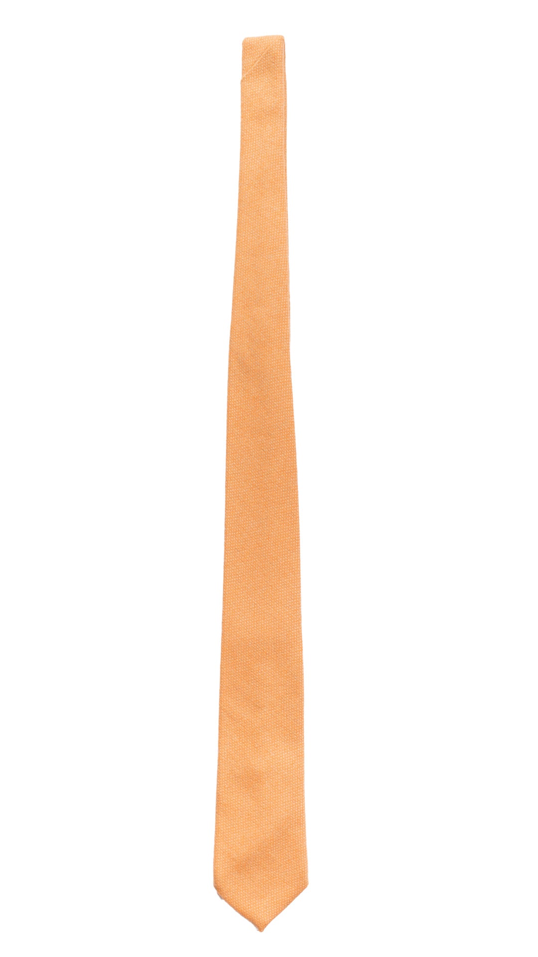 Lorenzo Cana Cravatta XXL Arancione In Seta Satinata - Extra Lunga 165 Cm, Larga 8,3 Cm - Tinta Unita, 100% Seta