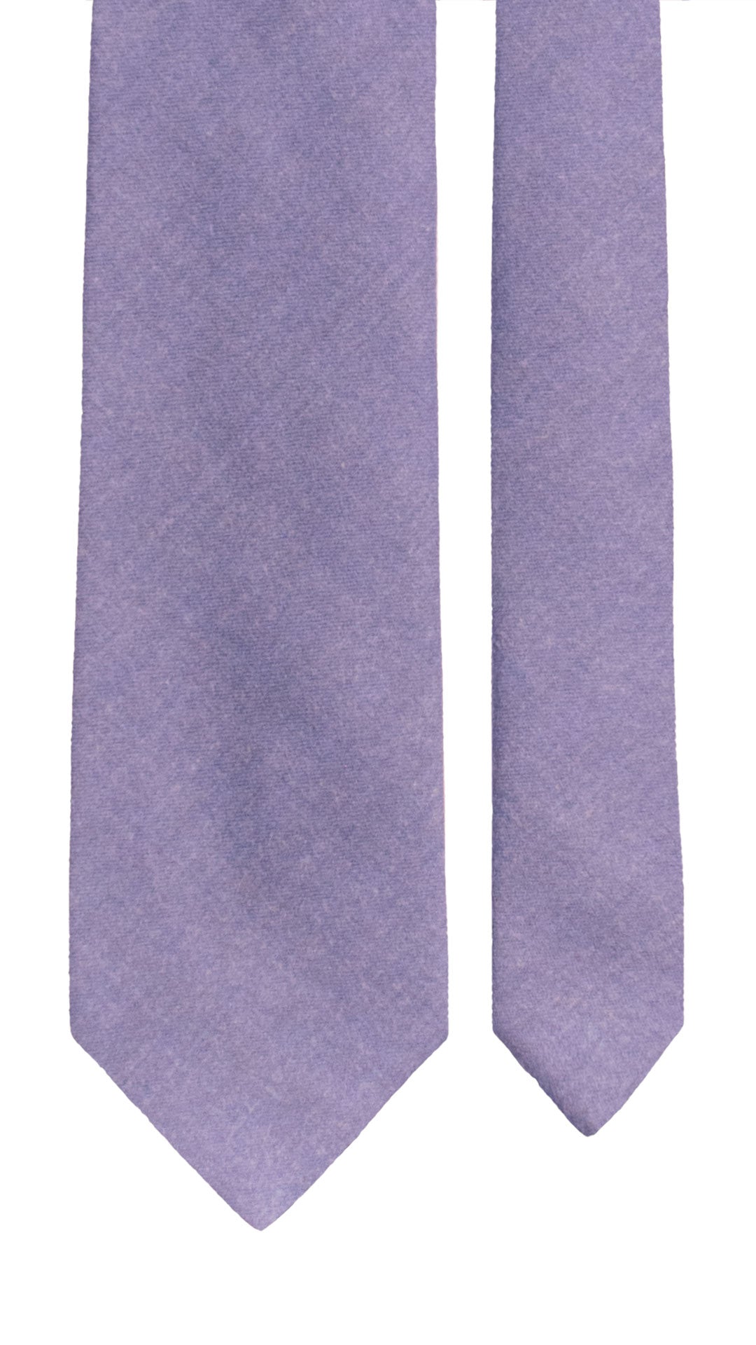 Cravatta di Lana Lavanda Tinta Unita L1283 Made in Italy Graffeo Cravatte Pala