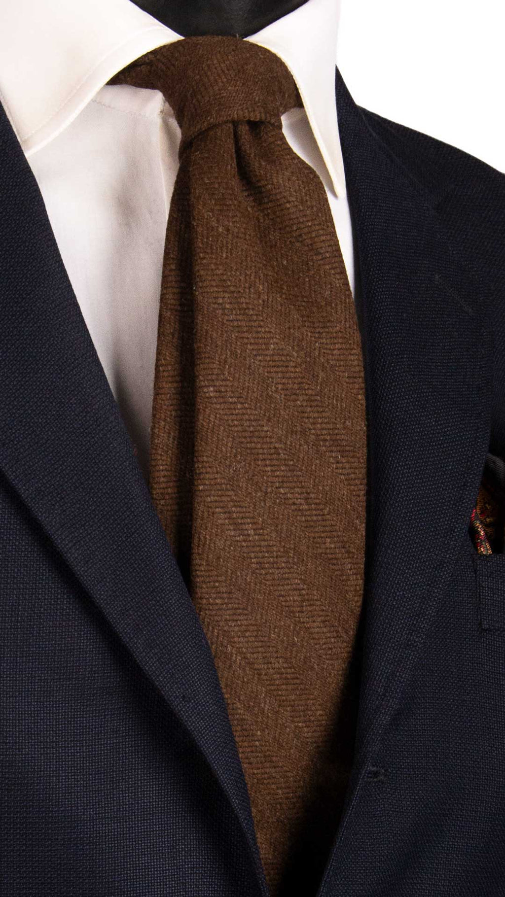 Cravatta In Tweed Marrone The Tie Co™ - Cravatta In Tweed Di Lana