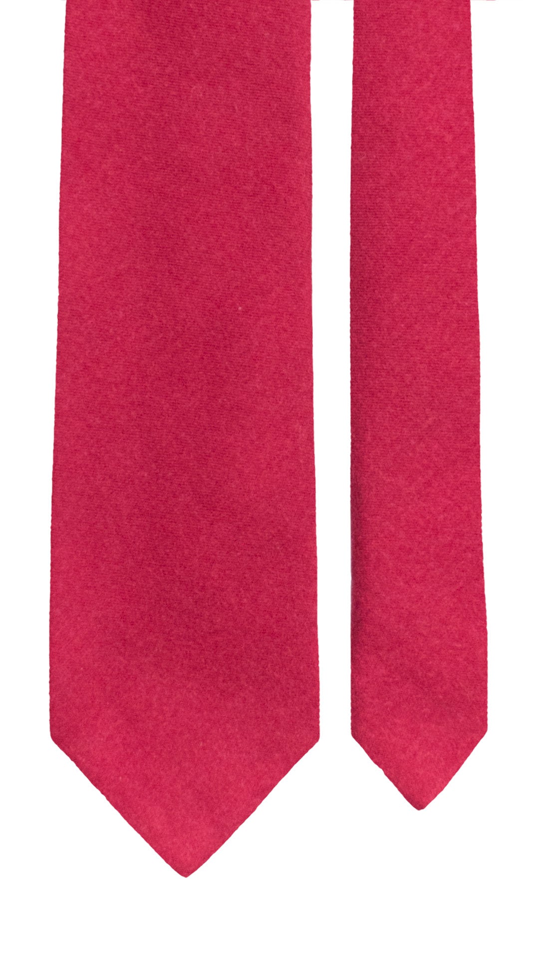 Cravatta di Lana Magenta Tinta Unita L1289 Made in Italy Graffeo Cravatte Pala