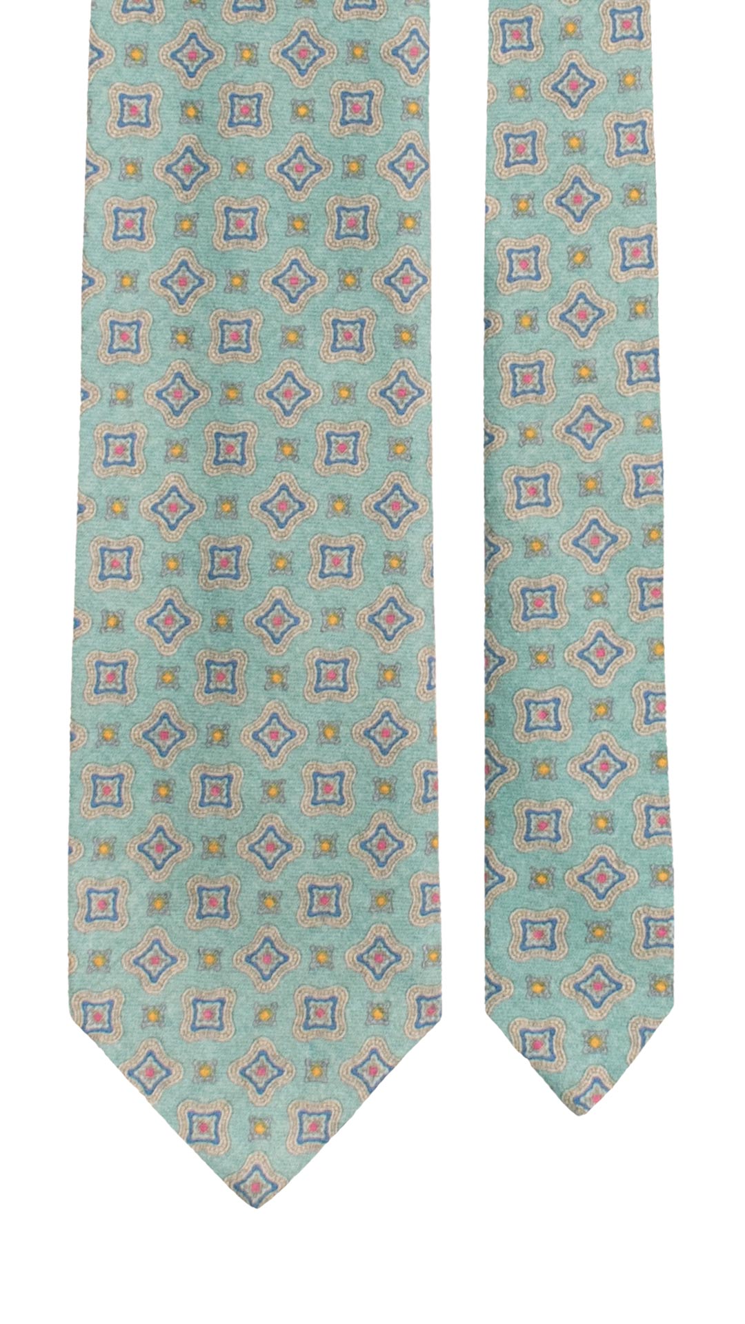 Cravatta di Lana Ottanio Fantasia Multicolor L1332 Made in Italy Graffeo Cravatte Pala