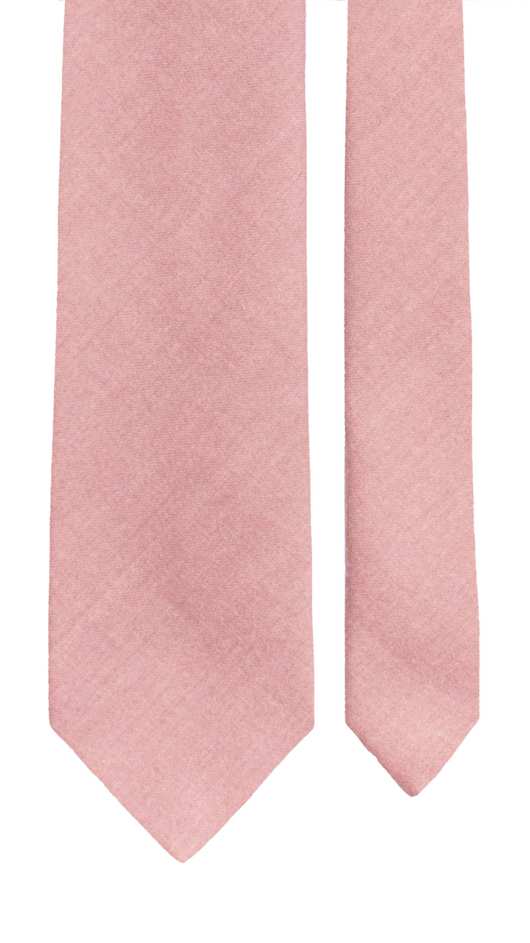 Cravatta di Lana Rosa Antico Tinta Unita L1284 Made in Italy Graffeo Cravatte Pala