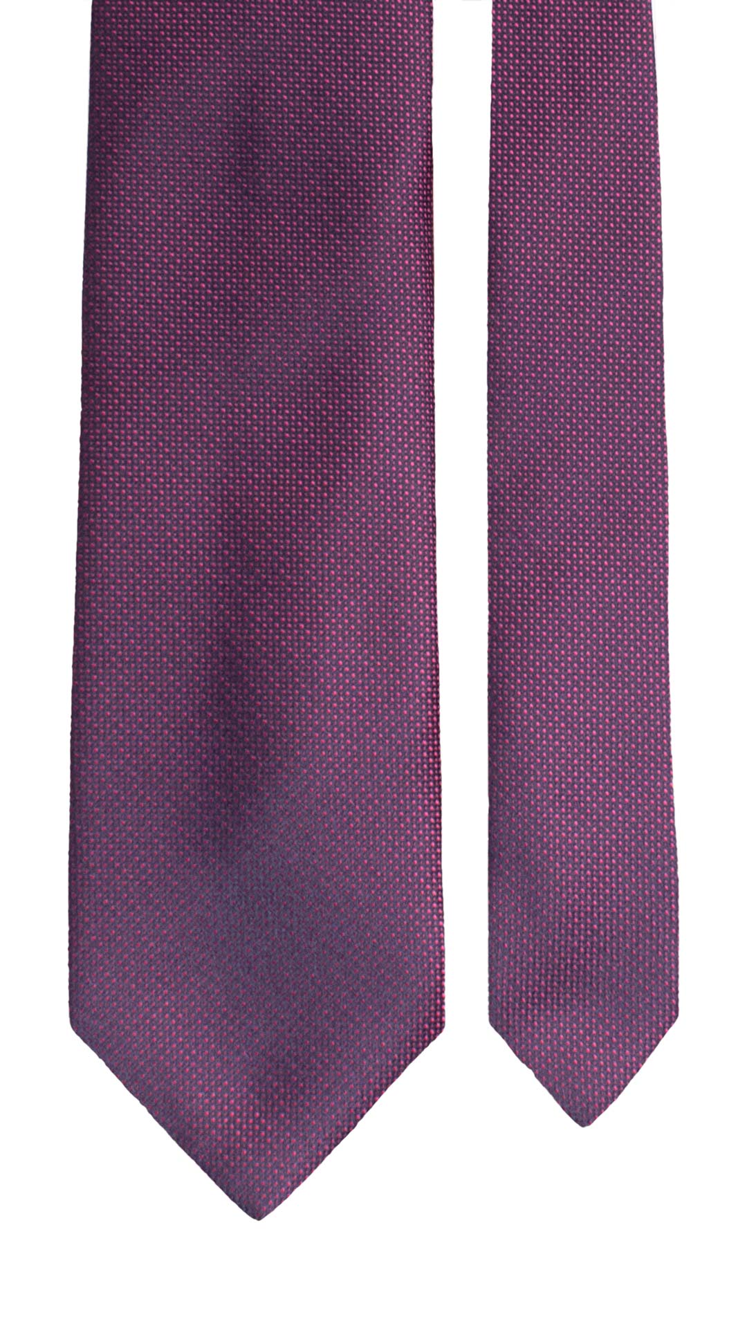 Cravatta di Seta Blu Fucsia Fantasia 2162 Graffeo Cravatte Made in Italy Pala