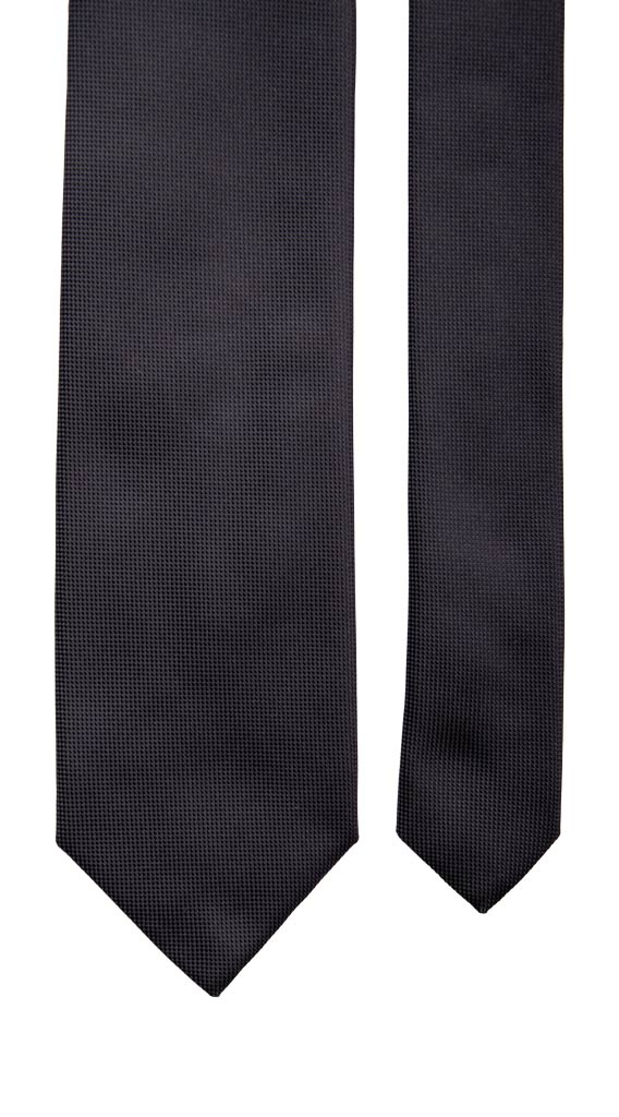 Cravatta di Seta Blu Notte Tinta Unita Made in italy Graffeo Cravatte Pala