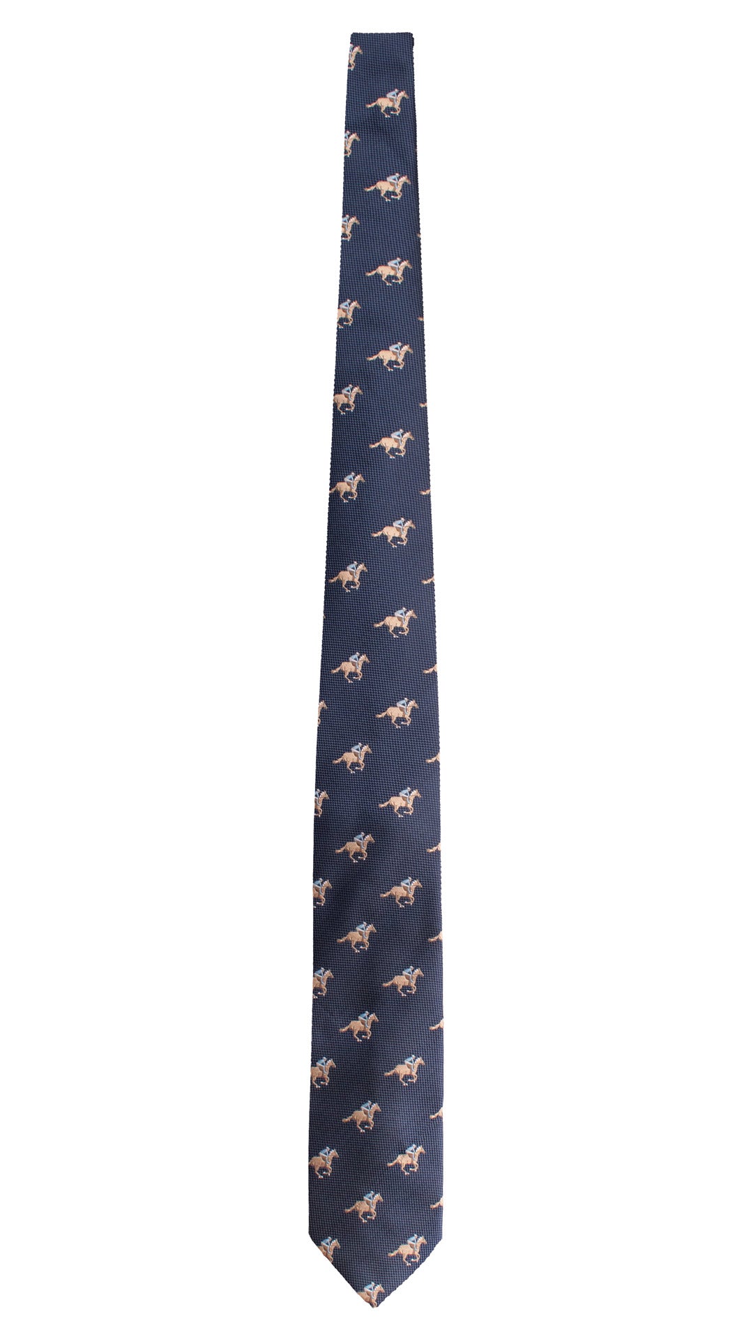 Cravatta di Seta Blu con Animali 1647 Graffeo Cravatte Made in Italy Intera