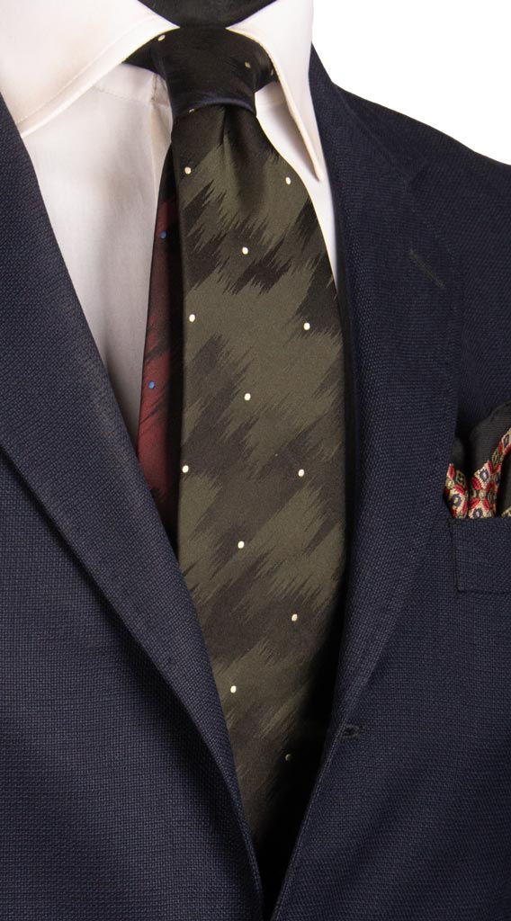 Cravatta di Seta Fantasia Multicolor 6914 Made in Italy Graffeo Cravatte