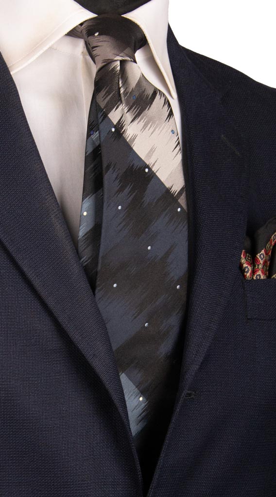 Cravatta di Seta Fantasia Multicolor 6915 Made in Italy Graffeo Cravatte
