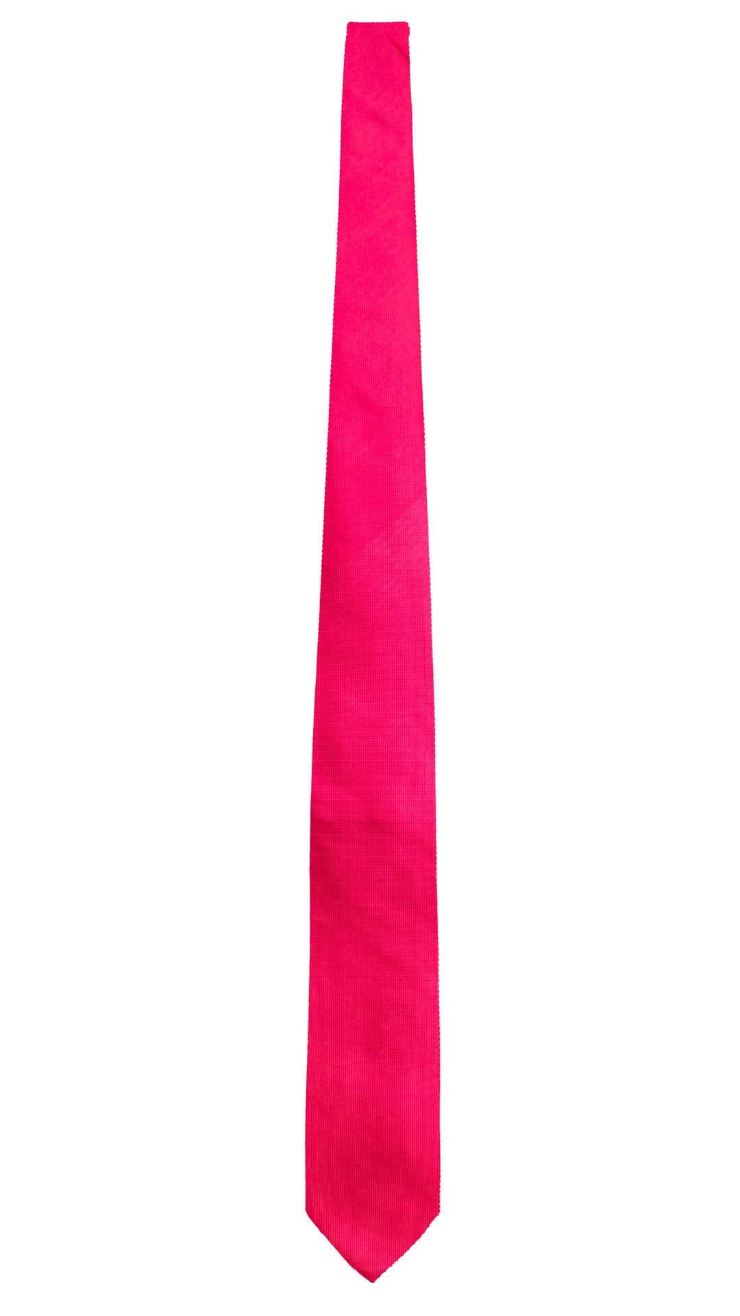 Cravatta di Seta Fucsia Tinta Unita 2182 Graffeo Cravatte Made in Italy Intera