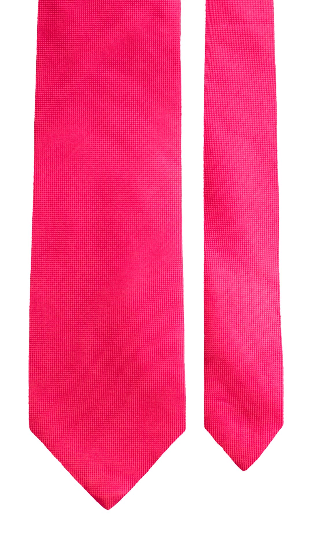 Cravatta di Seta Fucsia Tinta Unita 2182 Graffeo Cravatte Made in Italy Pala