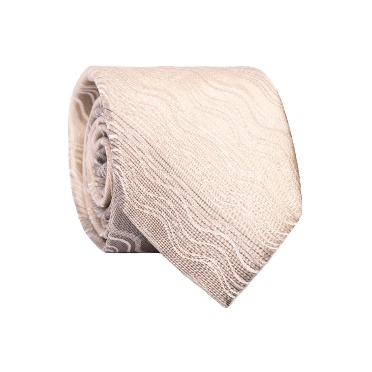 Cravatta di Seta Grigio Scuro Bianco Sporco Fantasia Grigia 7220 Graffeo Cravatte Made in Italy Rotolo