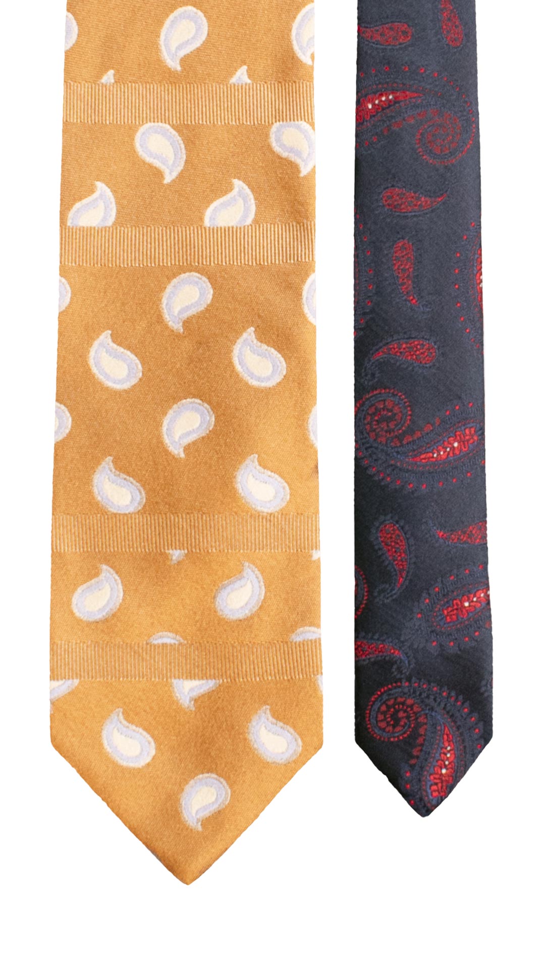 Man Light Brown Silk Tie White Light Blue Paisley Solid Azure Contrast Knot N3294