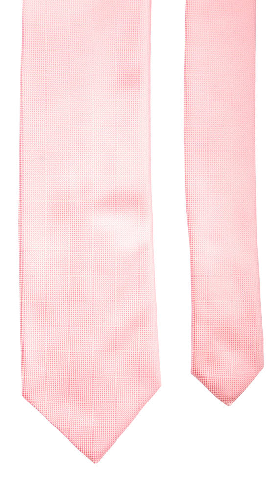 Cravatta di Seta Rosa Tinta Unita Made in Italy Graffeo Cravatte Pala