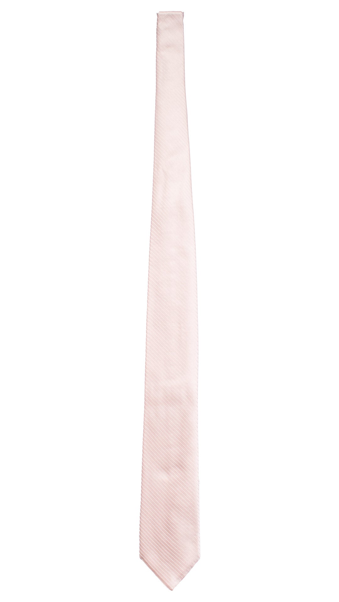 Cravatta di Seta Rosa con Righe Bianche 7464 Made in Italy Graffeo Cravatte Intera
