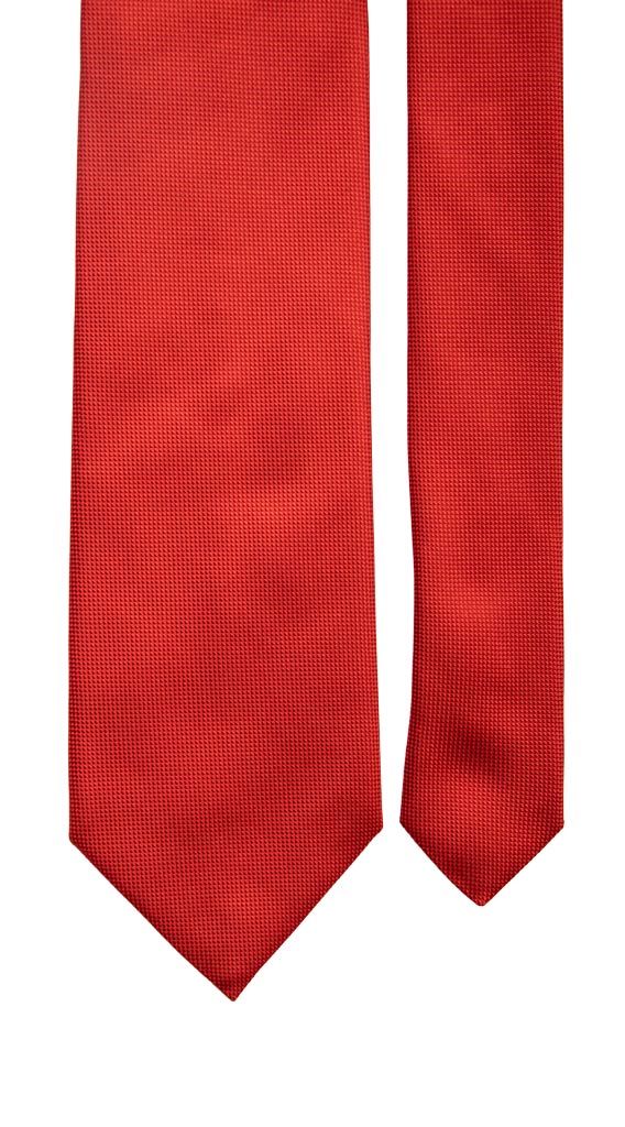 Cravatta di Seta Rosso Bordeaux Tinta Unita Made in Italy Graffeo Cravatte Pala