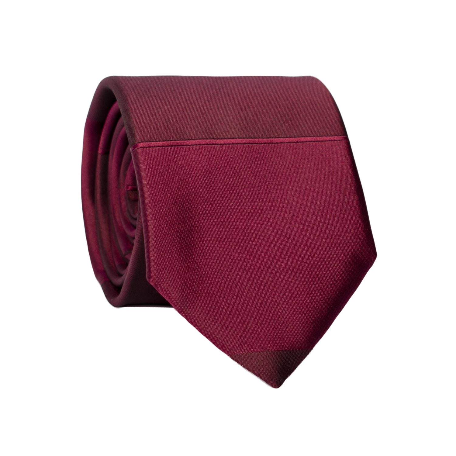 Cravatta di Seta Viola con Righe Orizzontali Tono su Tono 7289 Graffeo Cravatte Made in Italy Rotolo