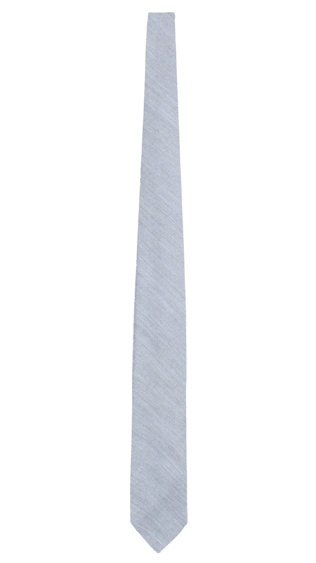 Cravatta in Lana Cashmere Azzurra Tinta Unita L1257 Made in Italy Graffeo Cravatte Intera