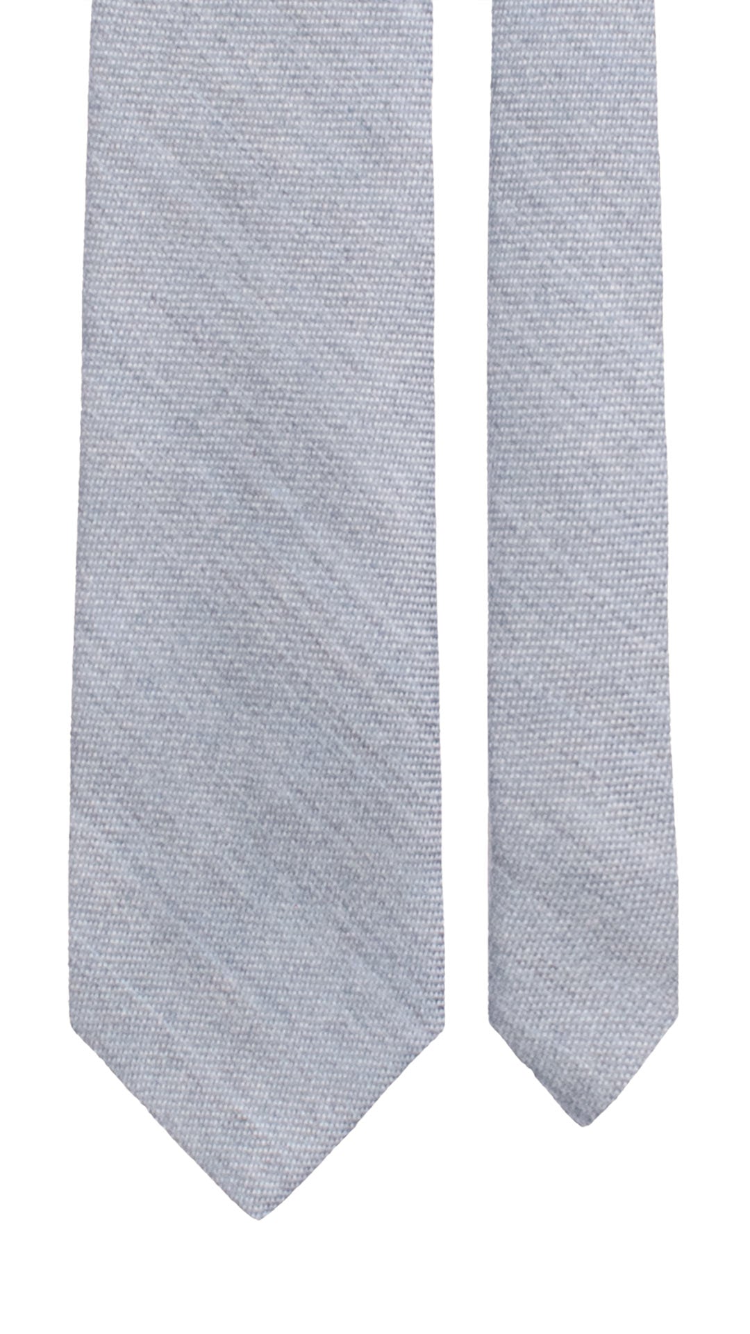 Cravatta in Lana Cashmere Azzurra Tinta Unita L1257 Made in Italy Graffeo Cravatte Pala