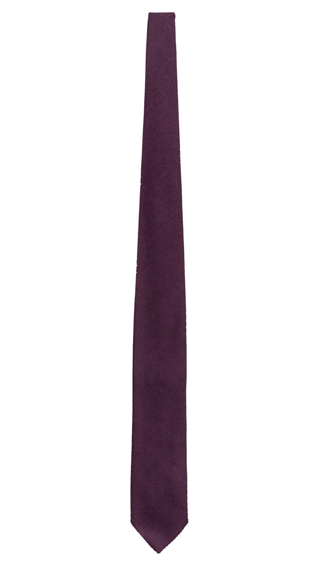 Cravatta in Lana Cashmere Viola Blu Tinta Unita L1285 Made in Italy Graffeo Cravatte Intera