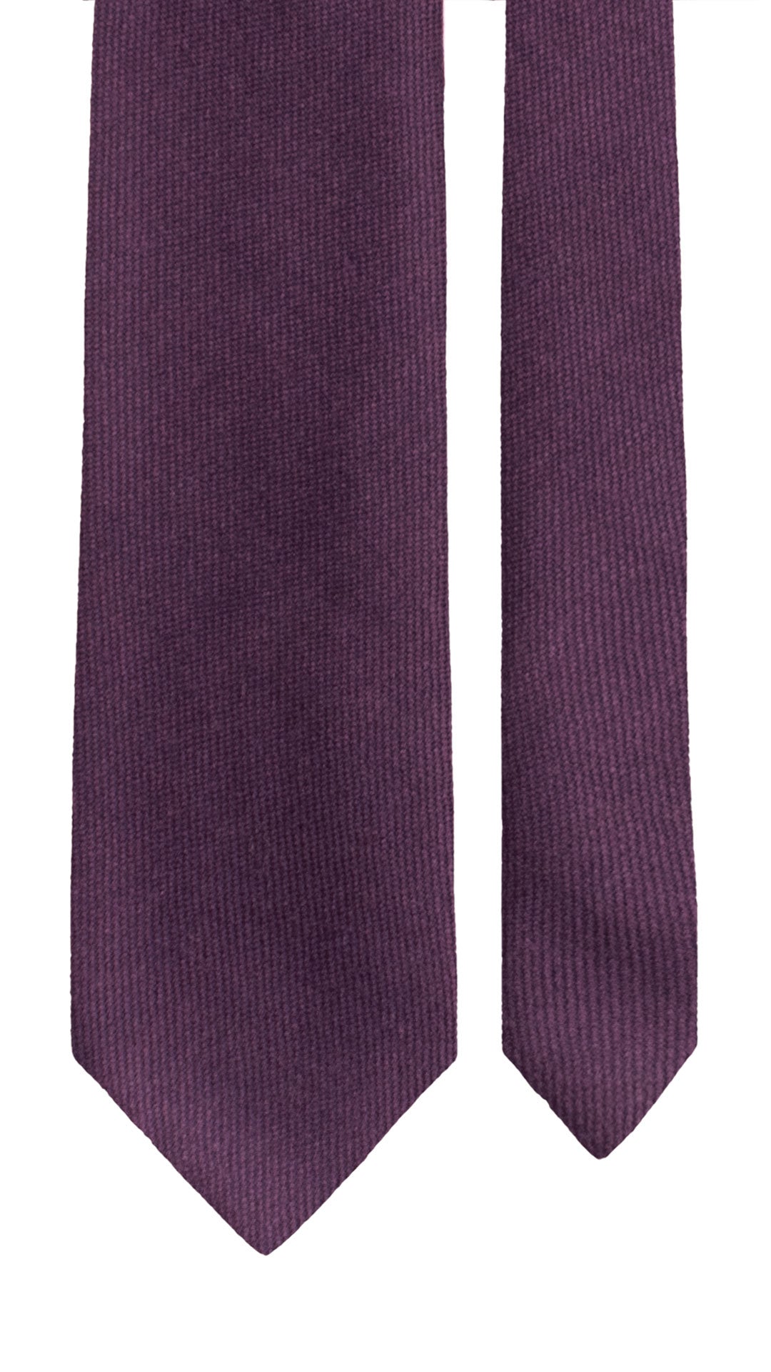 Cravatta in Lana Cashmere Viola Blu Tinta Unita L1285 Made in Italy Graffeo Cravatte Pala
