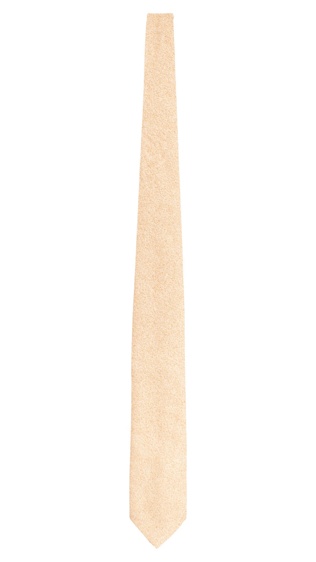 Cravatta in Seta Cotone Fiammata Beige Bianca 7781 Made in Italy Graffeo Cravatte Intera