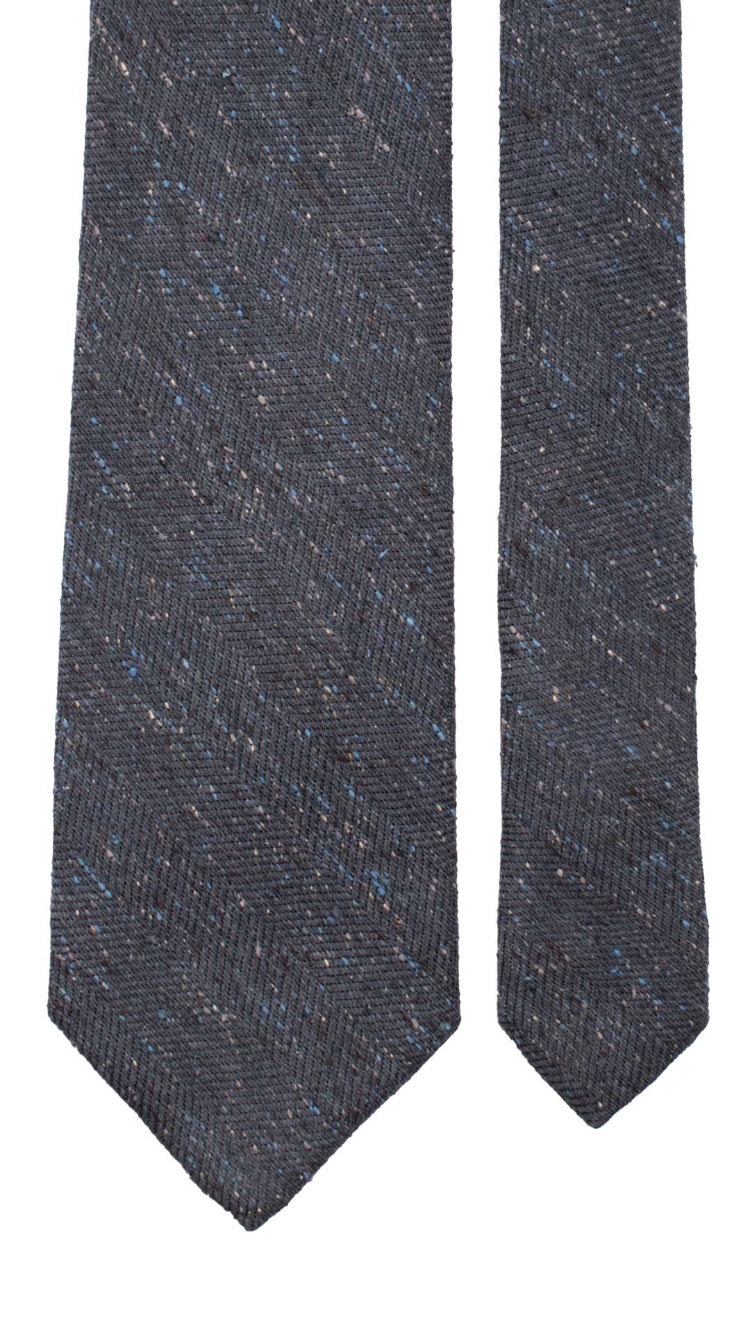 Cravatta-in-Seta-Lino-Blu-Lisca-di-Pesce-Effetto-Tweed-Multicolor-7116
Pala