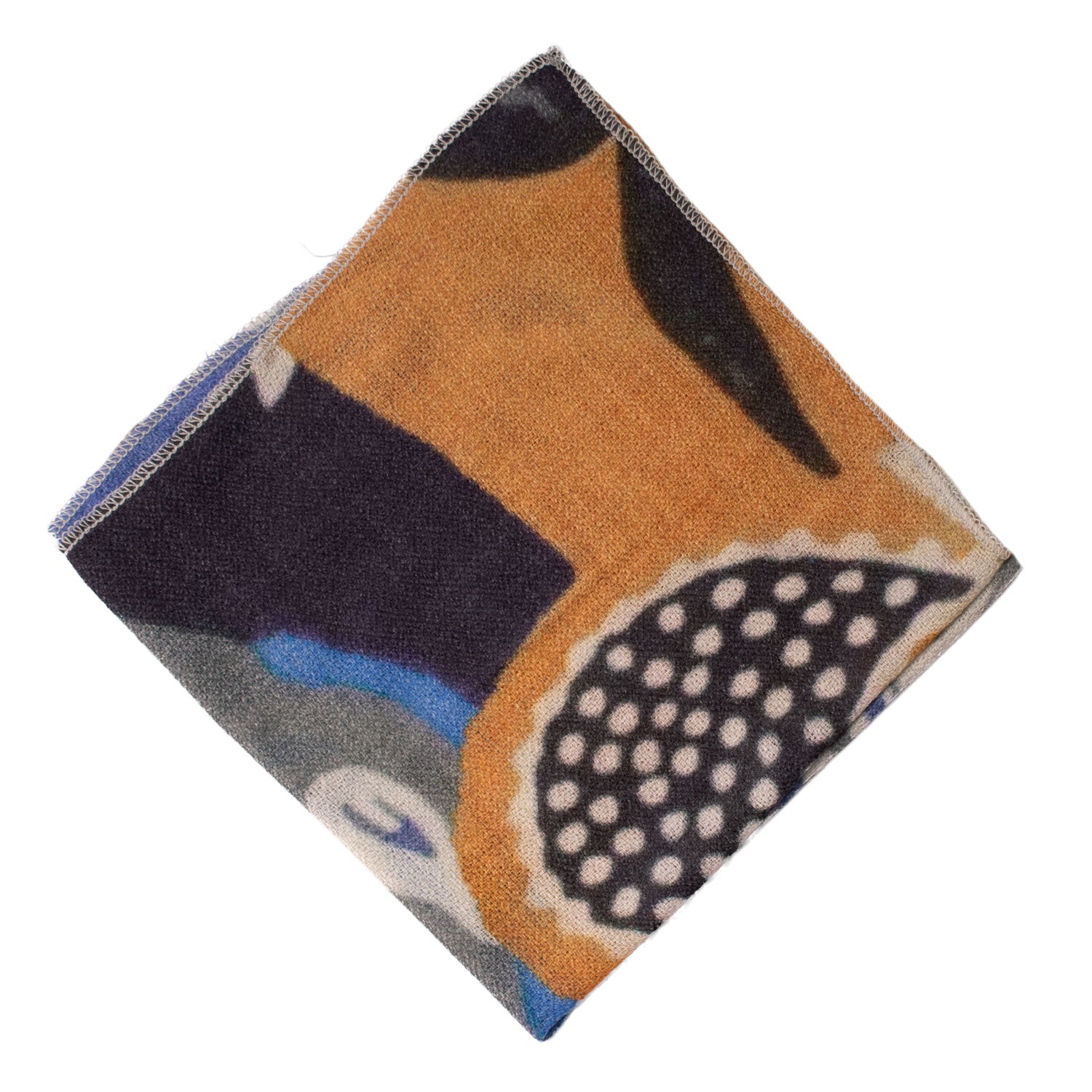 Fazzoletto da Taschino Vintage di Cashmere Fantasia Multicolor POCV140 Made in Italy Graffeo Cravatte Rombo