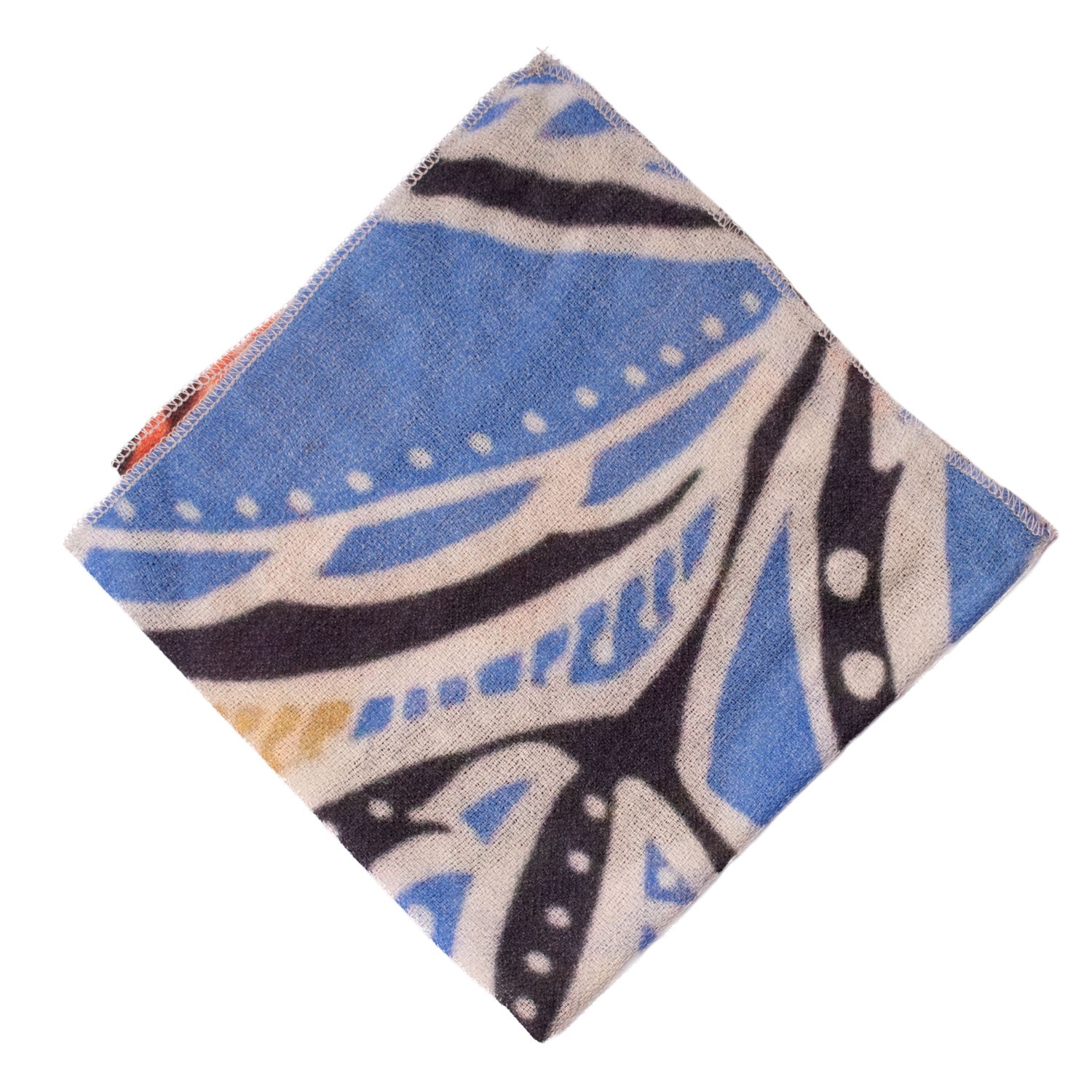 Fazzoletto da Taschino Vintage di Cashmere Fantasia Multicolor POCV143 Made in Italy Graffeo Cravatte Rombo