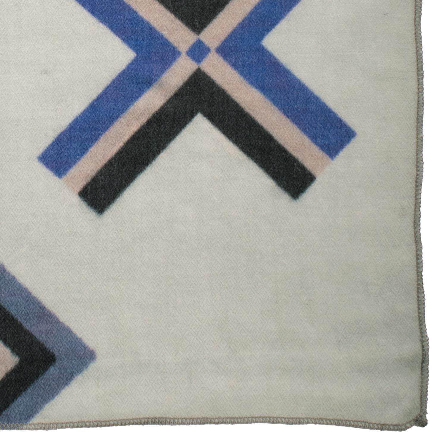 Fazzoletto da Taschino Vintage di Cashmere Verde Menta Fantasia Viola Grigio Scuro Tortora POCV127 Made in Italy Graffeo Cravatte Dettaglio