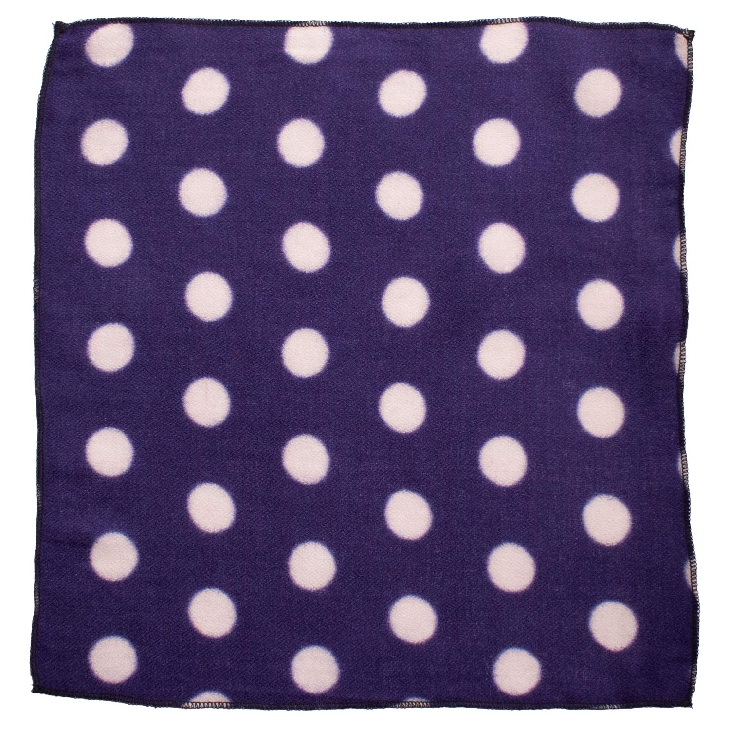 Fazzoletto da Taschino Vintage di Cashmere Viola a Pois Bianchi POCV116 Made in Italy Graffeo Cravatte