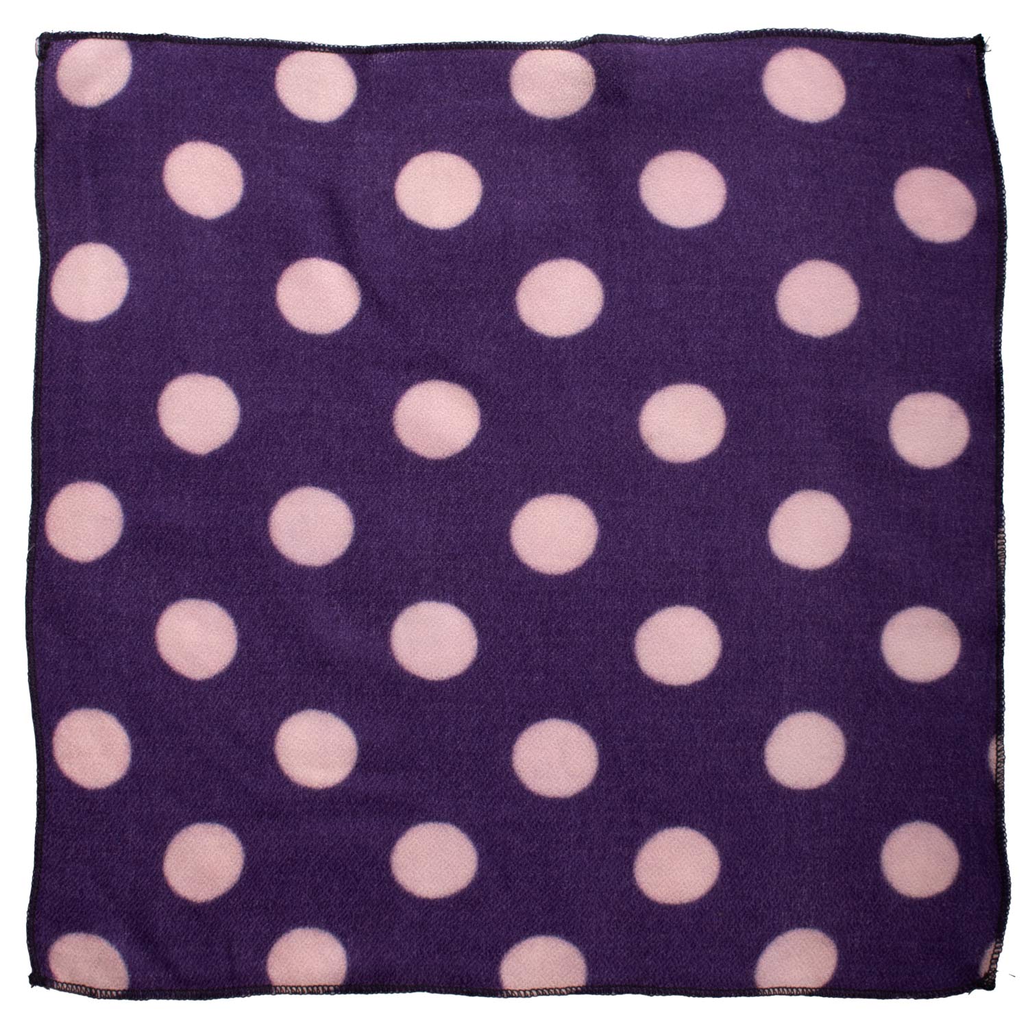 Fazzoletto da Taschino Vintage di Cashmere Viola a Pois Rosa POCV121 Made in Italy Graffeo Cravatte